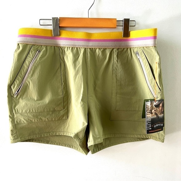 Orvis Trout Bum Rowing Shorts UPF 50 Quick  Dry Outdoor Sports Sage - Picture 1 of 5